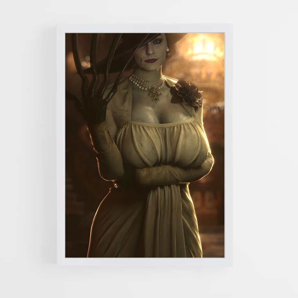 Poster Lady Dimitrescu – affiche Resident Evil (vue 3)